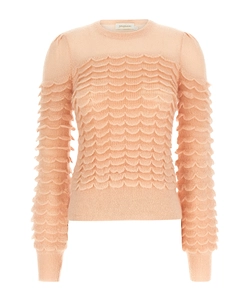 Zimmermann Hypnotic Scallop Crewneck Jumper