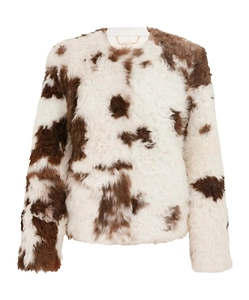 Zimmermann Hypnotic Spot Shearling Jacket