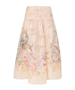 Zimmermann Illuminate Drawn Midi Skirt