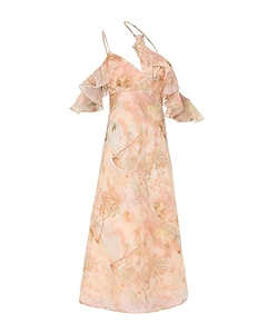 Zimmermann Illuminate Ruffled Midi Dress