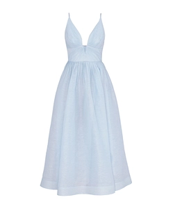 Zimmermann Illuminate V-Neck Midi Dress
