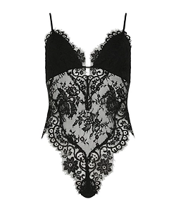 Zimmermann Illustration Semi-Sheer Lace Bodysuit