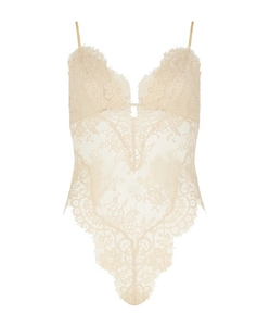 Zimmermann Illustration Semi-Sheer Lace Bodysuit