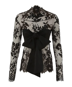 Zimmermann Illustration Lace Bow Bodice