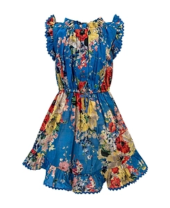 Zimmermann Kids Floral Ruffle Dress