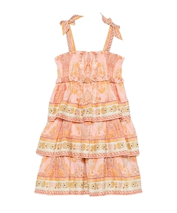 Zimmermann Kids Wylie Shoulder-Bow Dress
