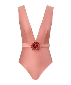Zimmermann Lucky Plunge Flower 1Pc Swimsuit