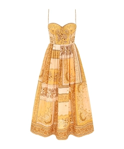 Zimmermann Lucky Corset Midi Dress