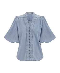 Zimmermann Lucky Denim Blouse
