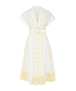 Zimmermann Lucky Embroidered Midi Dress