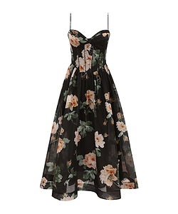 Zimmermann Luna Corset Midi Dress