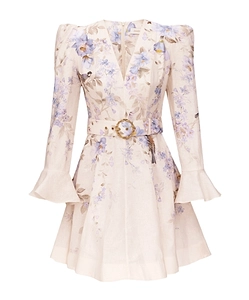 Zimmermann Luna Plunge Mini Dress