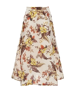 Zimmermann Matchmaker Floral Printed High Waist Skirt