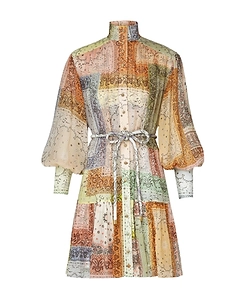 Zimmermann Matchmaker Lantern Mini Dress