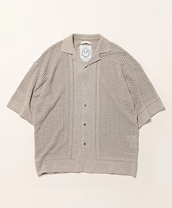 12 Gauge Knit Open Collar Shirt