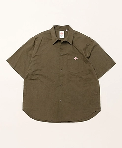 Seersucker Short Sleeve Work Shirt