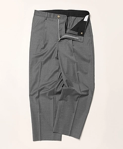 Wool Tropical Stripe Trousers