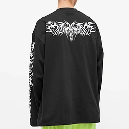 GOTHIC TRIBAL LOGO LONGSLEEVE