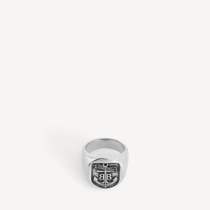 Anchor Crest Signet Ring
